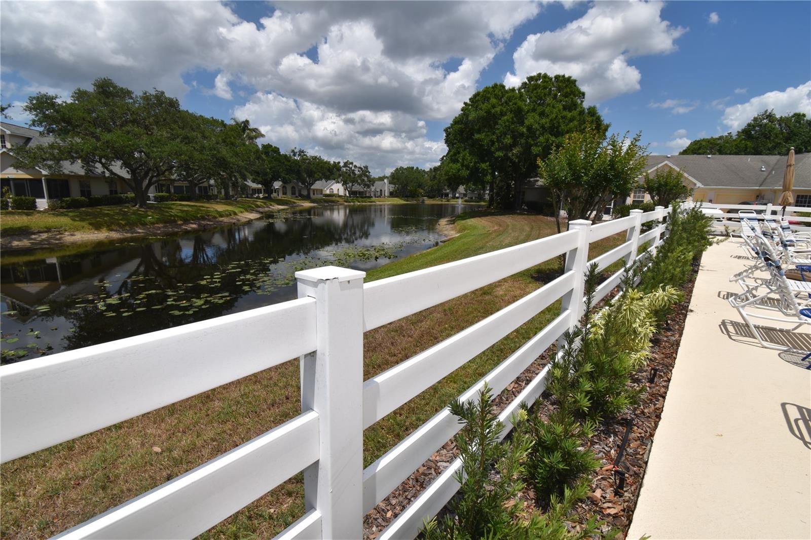 Lake view from community pool