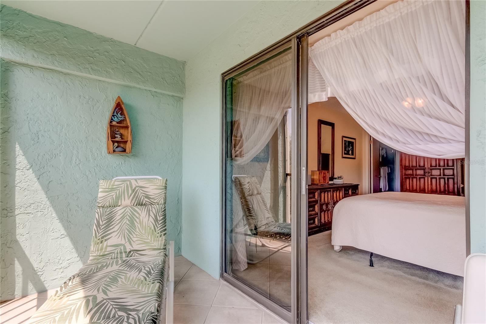 Access to balcony from Master Bedroom