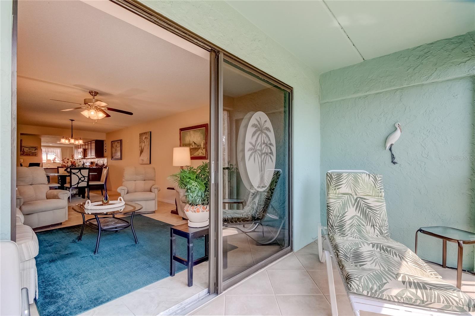 Balcony access from living room