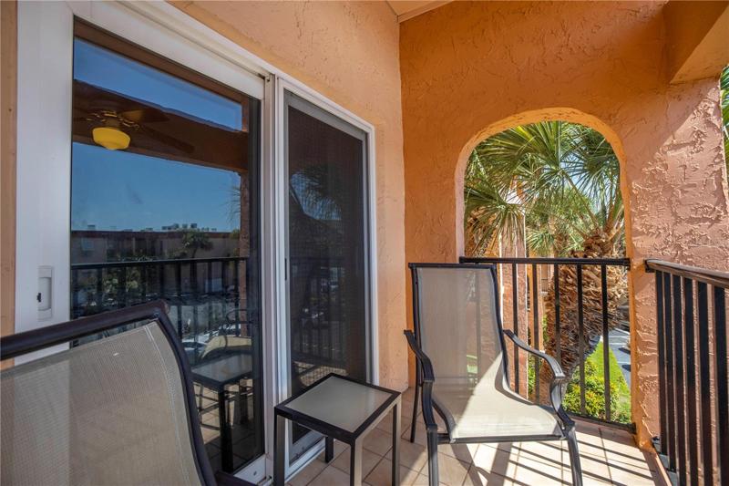 Nice balcony off of the bedroom