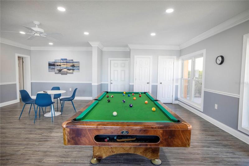 Pool anyone?? The clubhouse is 2 stories, this is the lower level.