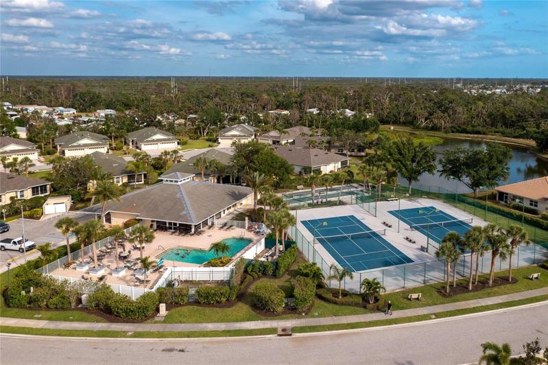 Aerial view of amenities 
