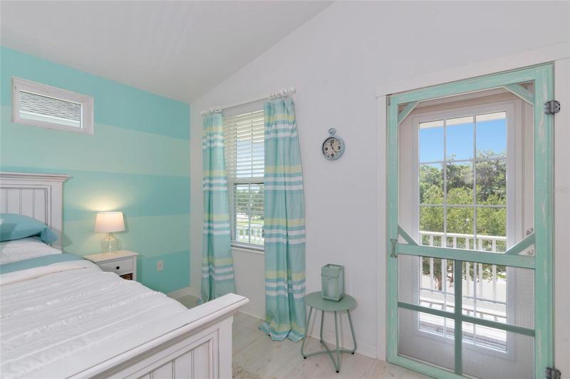Door leading to covered balcony