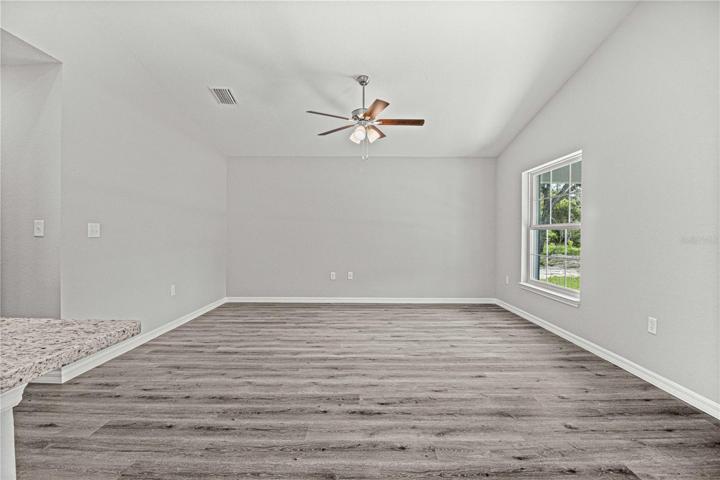 Living Room & Dining room area