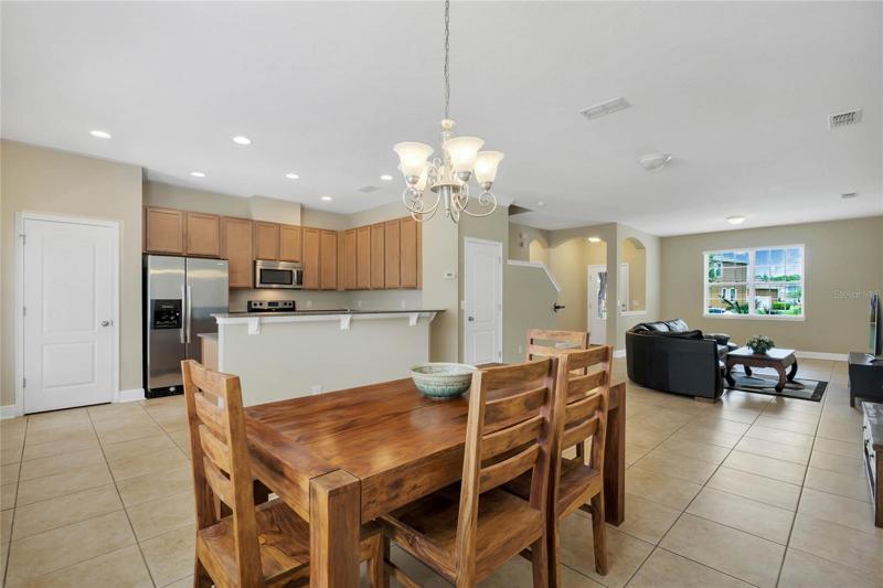 Open floor plan is perfect for entertaining.
