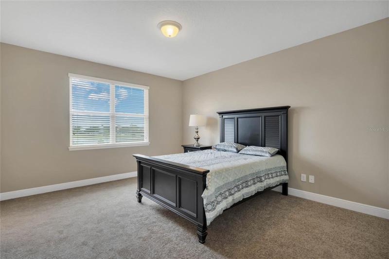 Oversized, light and bright, master bedroom.