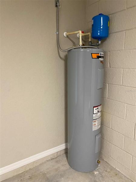 Hot Water Heater in Garage