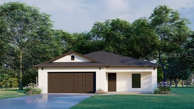 Artist rendering front elevation