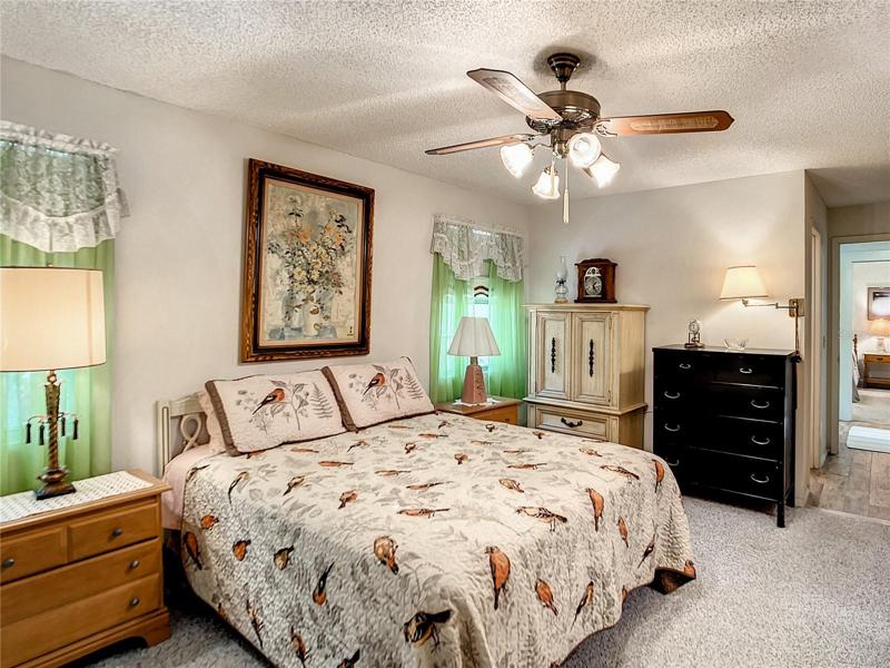 Master bedroom has an en-suite bath.