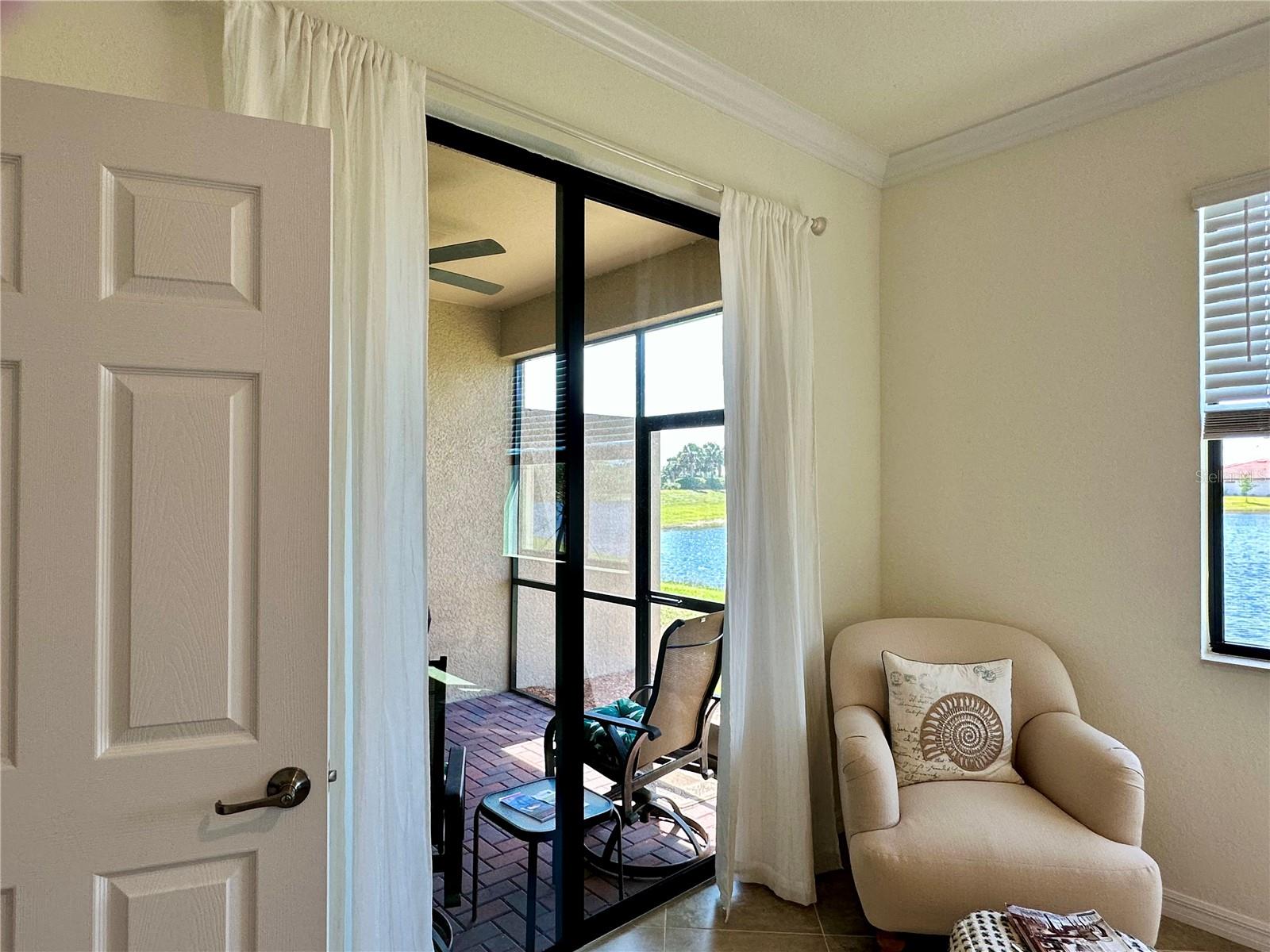 Entry to Master Bedroom from the lanai or living room