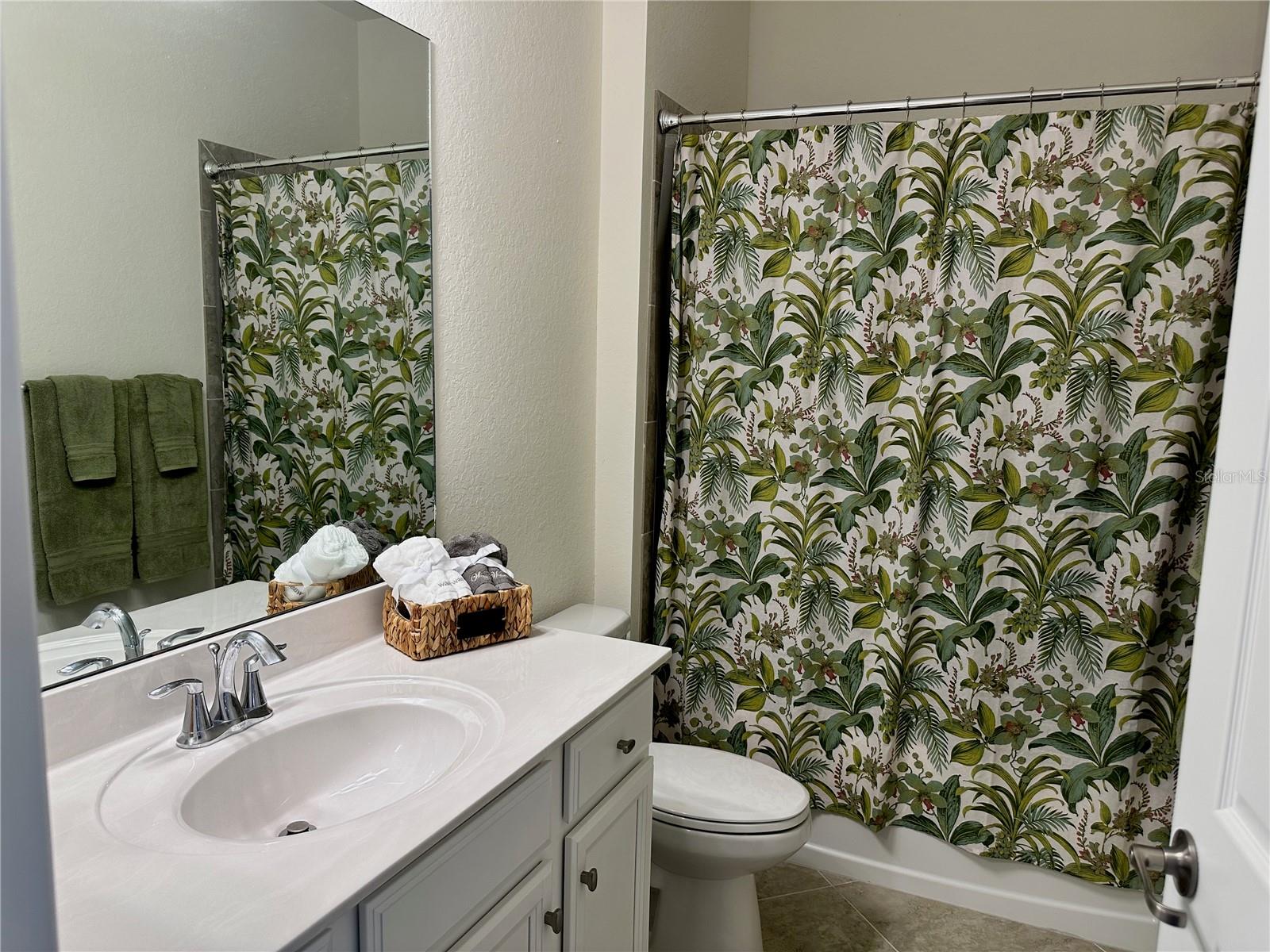 Guest bath across from Guest room