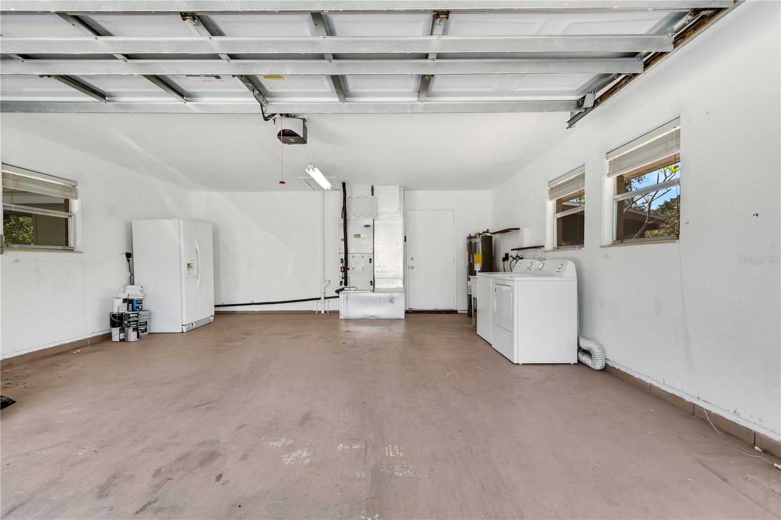 2 car garage and laundry