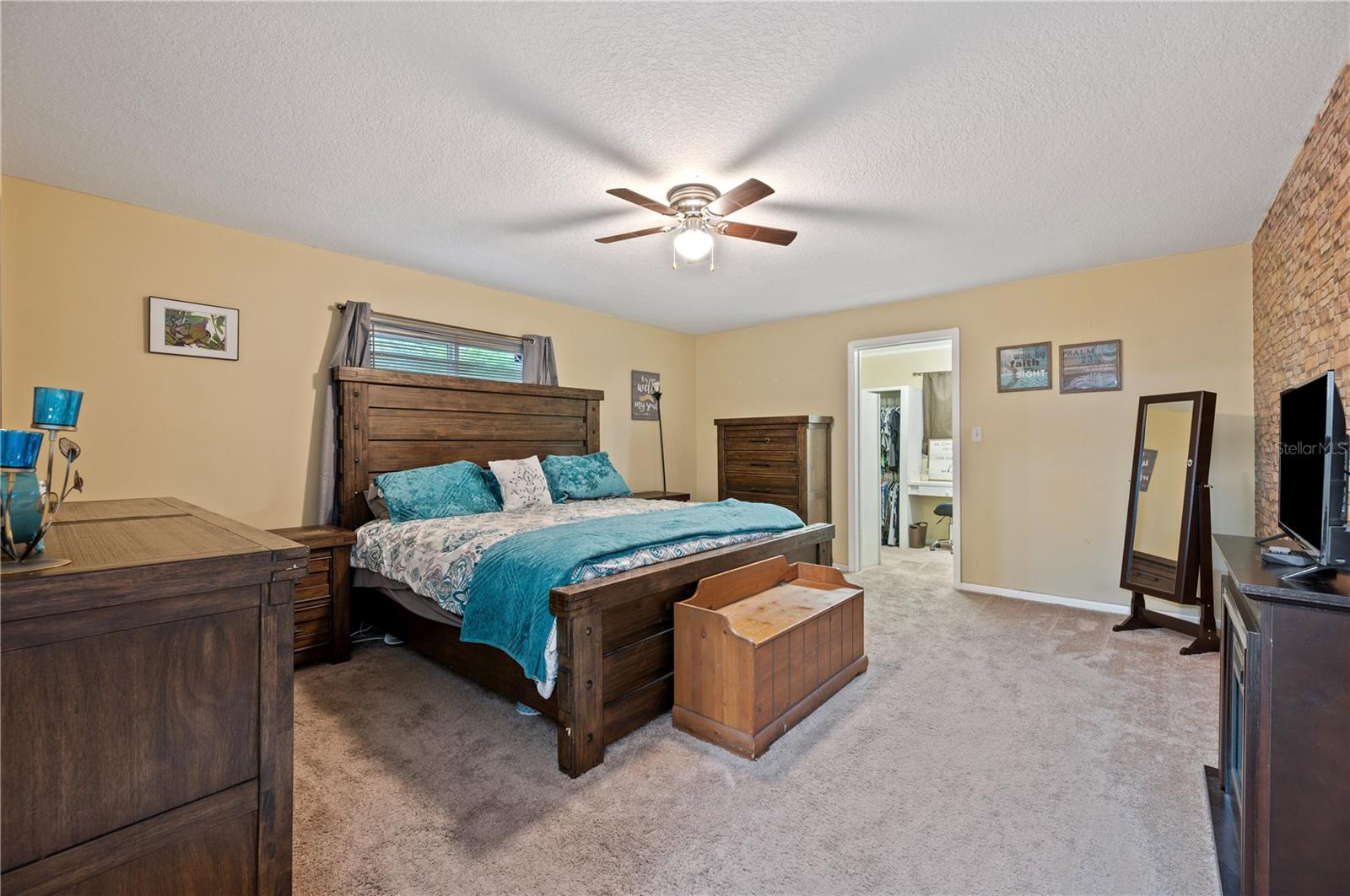 master bedroom leading to master closet seen in picture