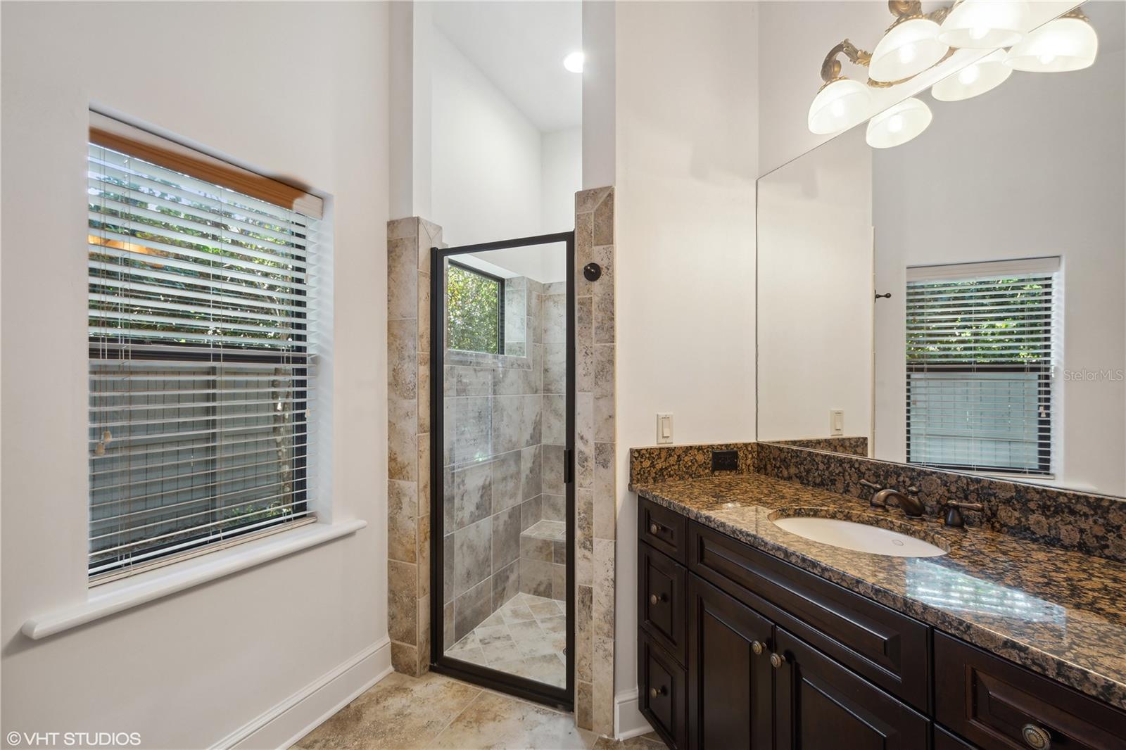 Walk in shower in 3rd bath