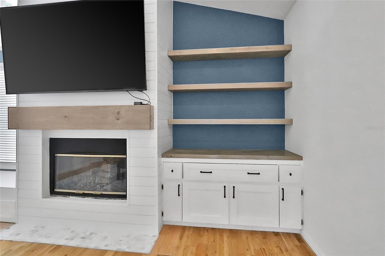 Great room with custom features