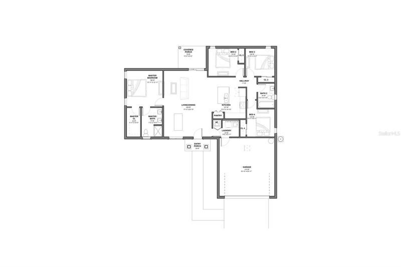 Floor Plan. The orientation may change.