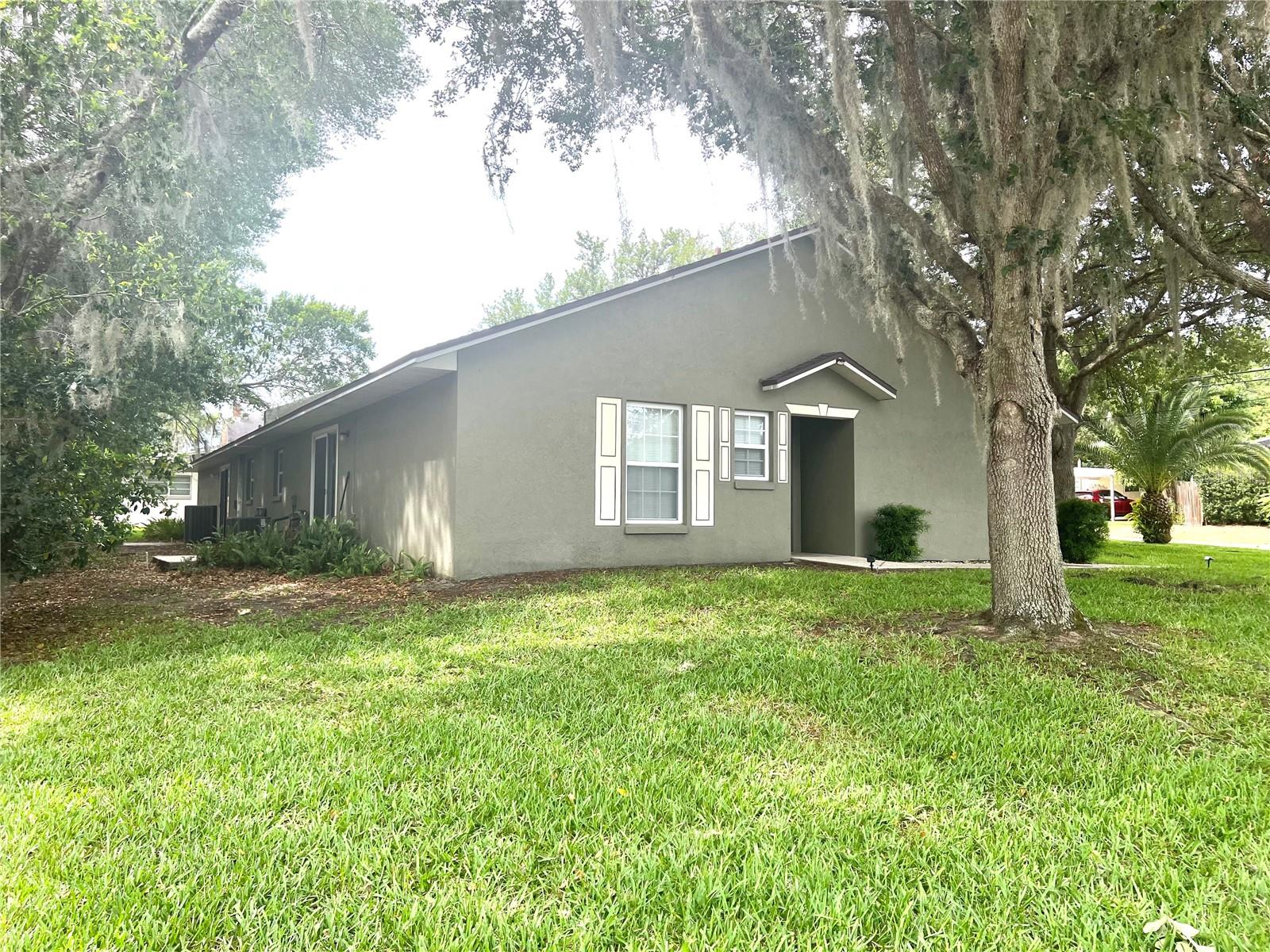Front Yard Of One Duplex