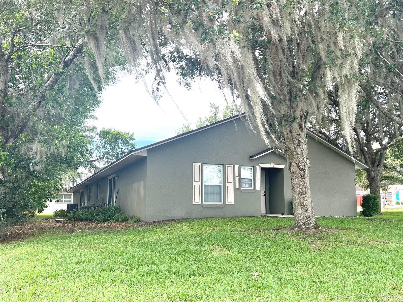 Front Yard Of One Side Of Duplex