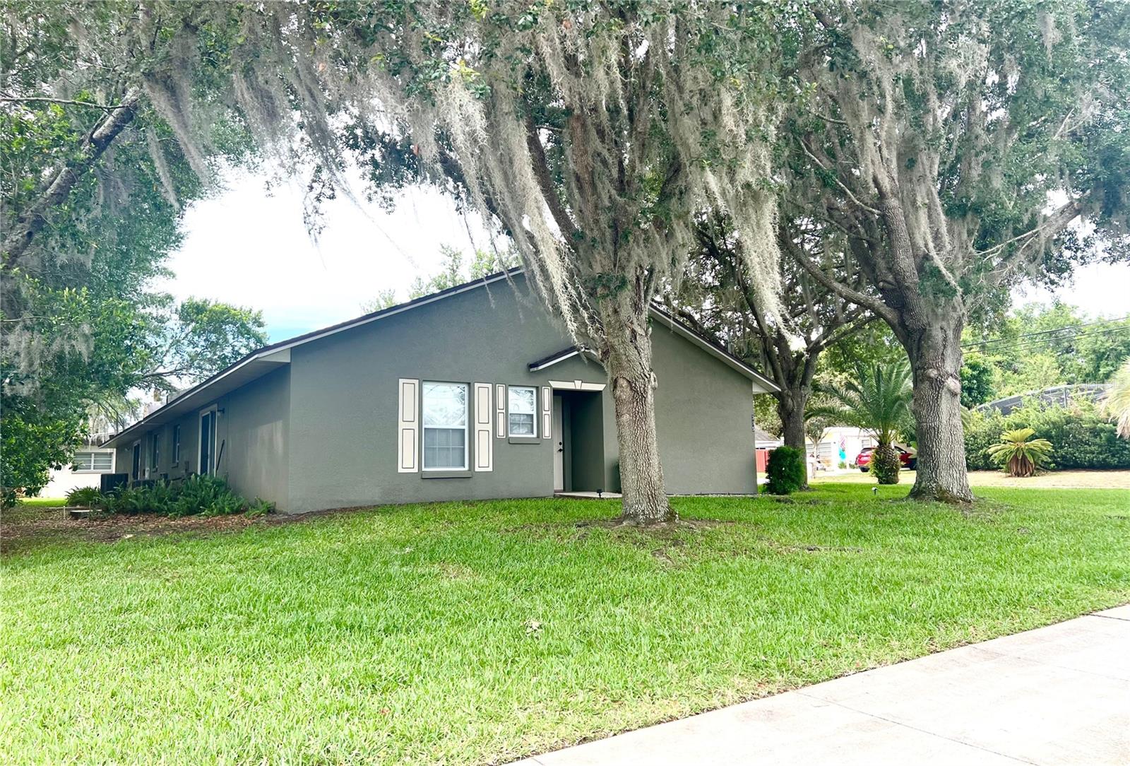 Front Yard Of One Side Of Duplex