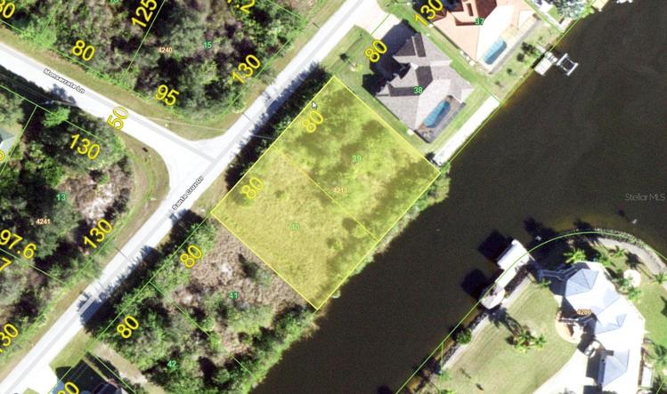Almost 1/2 acre, with 160 feet of waterfront.