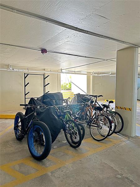 STORAGE FOR BIKES IN TEH GARAGE