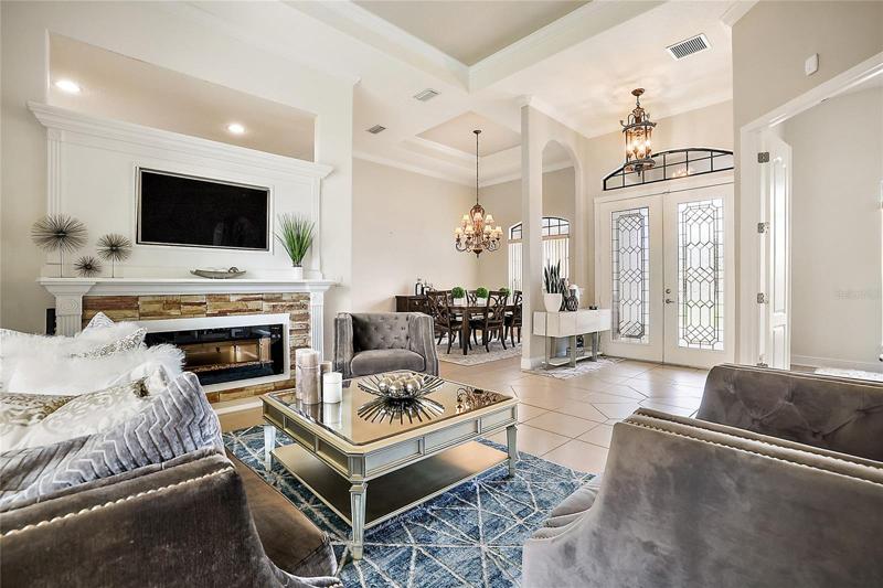 Foyer leading to Dining and Living Area