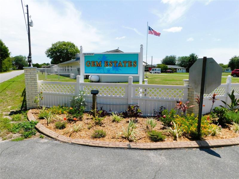 Welcome to GEM Estates 55+ community.