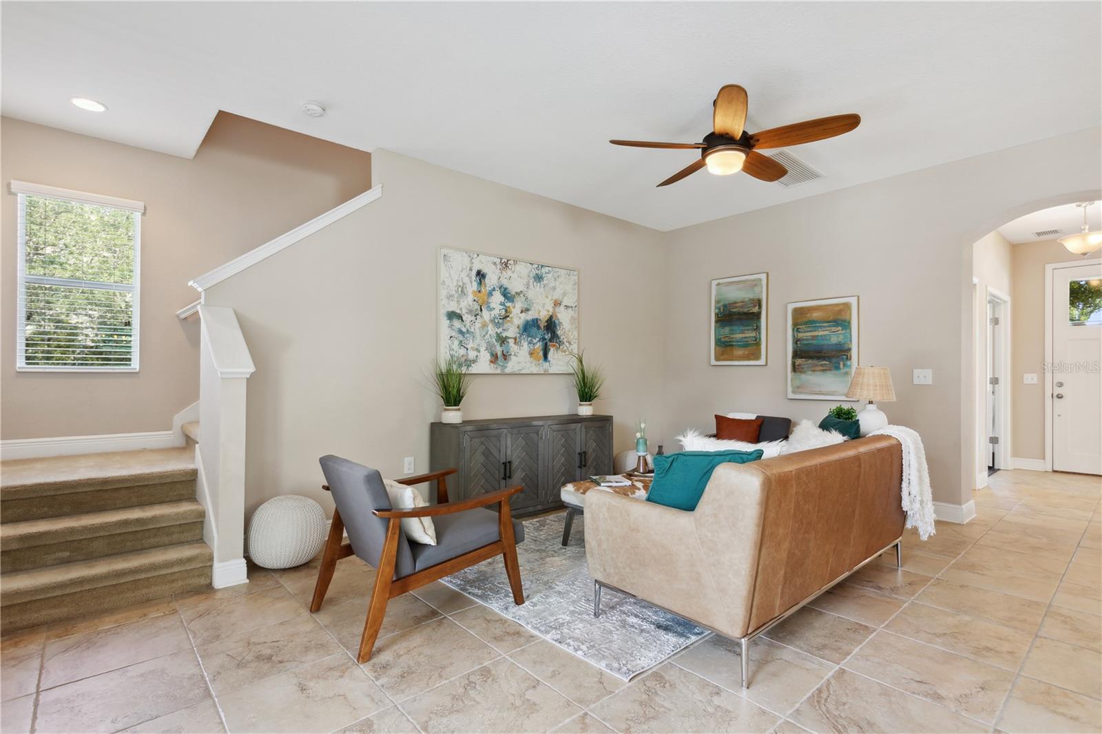 Stairs to upstairs bedrooms
