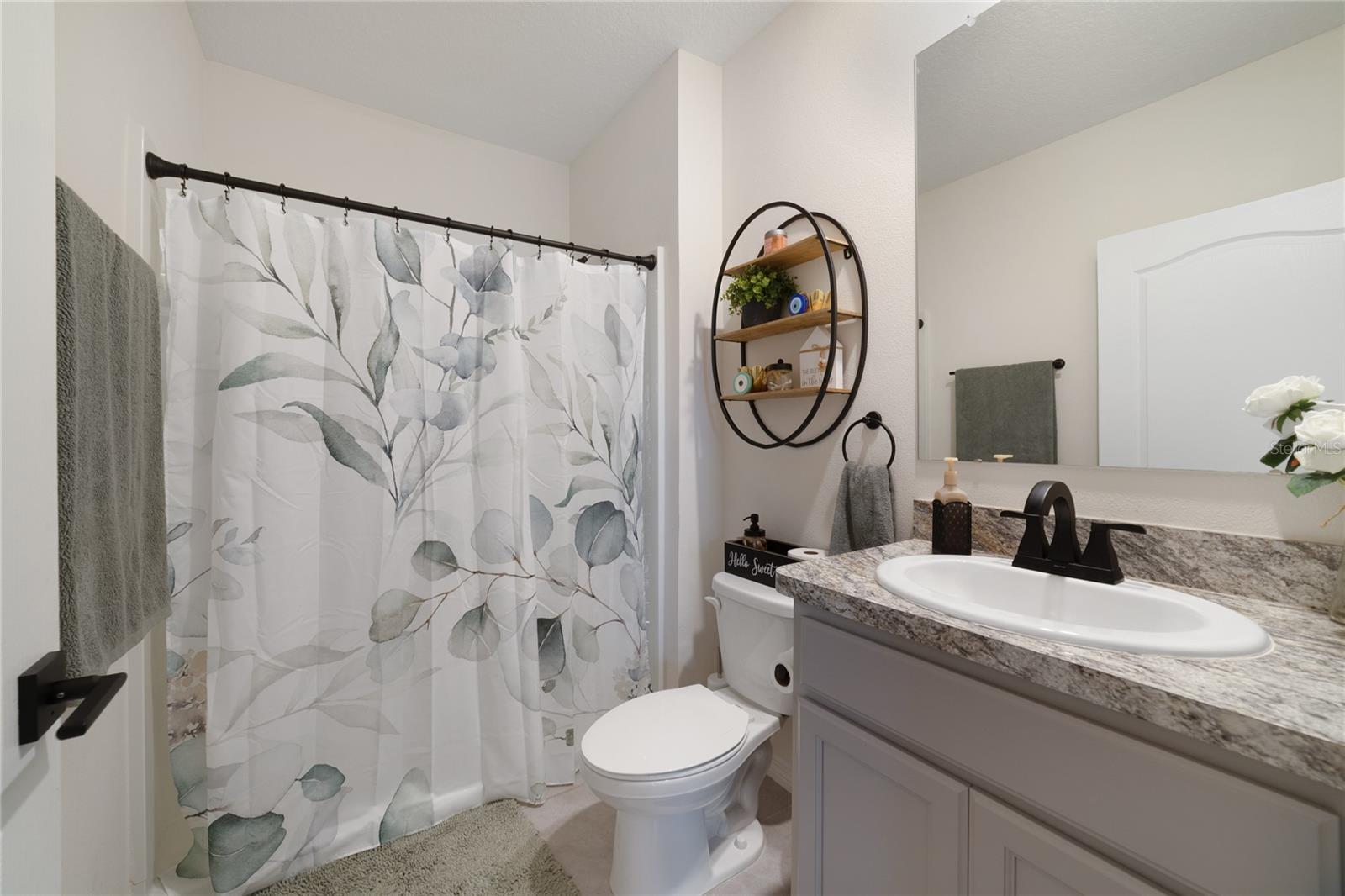Full bath on the main floor. 