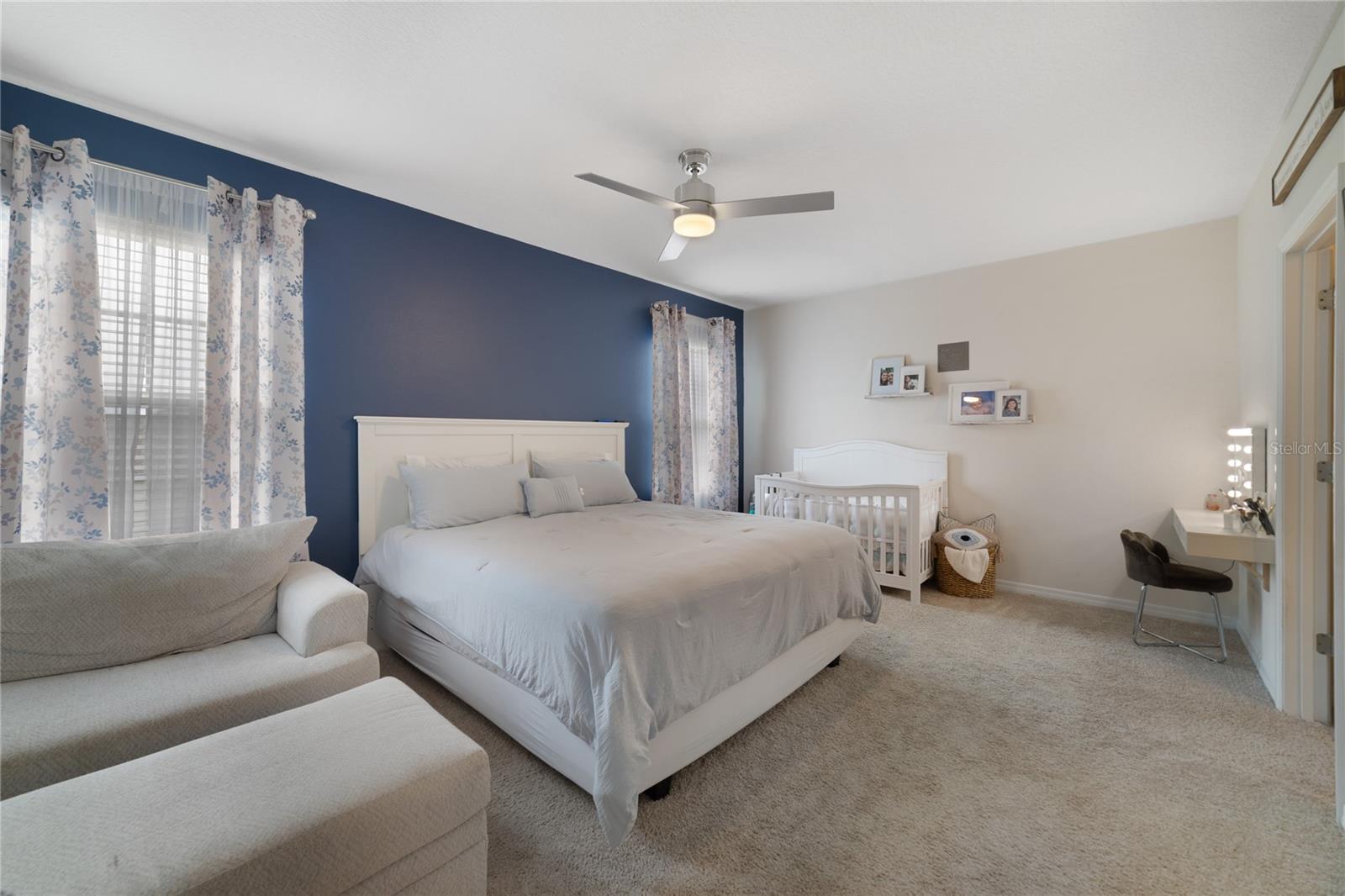 The second floor home to your generous PRIMARY SUITE with a chic accent wall, WALK-IN CLOSET and private en-suite bath!