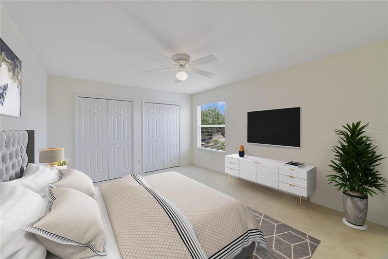 GUEST BEDROOM. Virtually Staged.