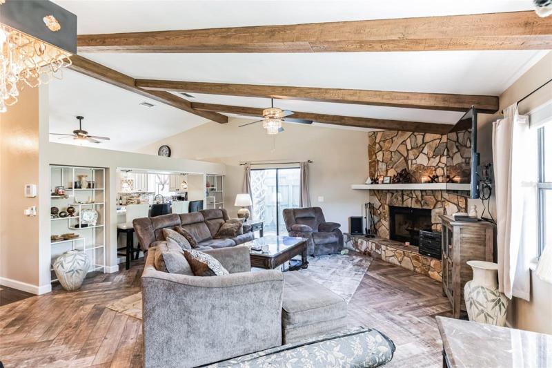 Wood Burning Fireplace