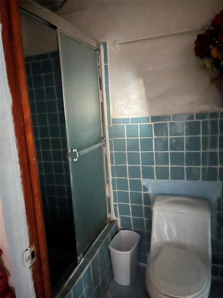 Bathroom in garage