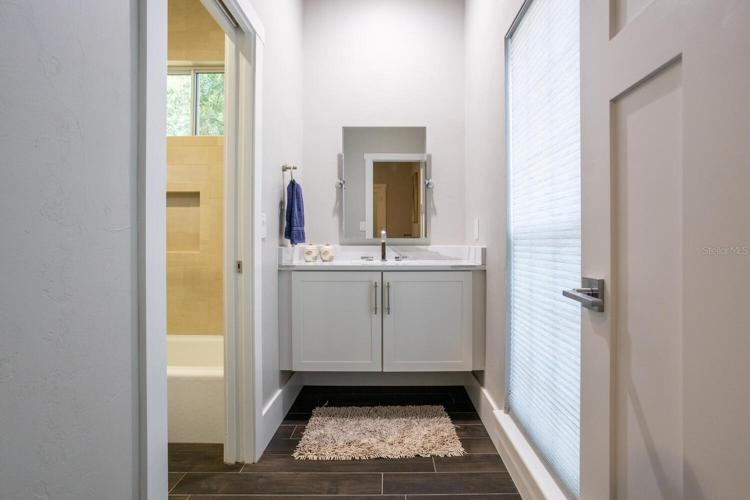 J & J bath seen from Bedroom 4