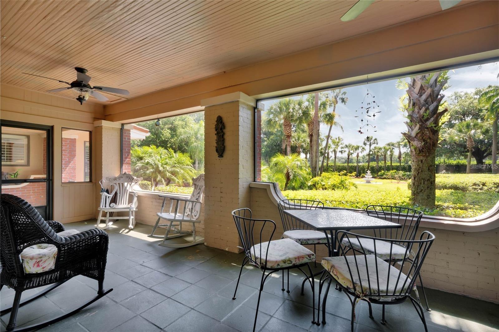 front porch of main house
