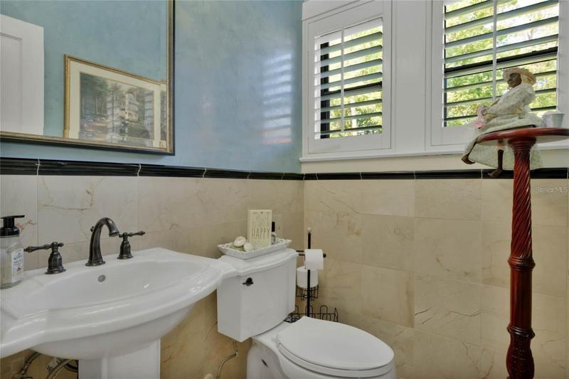 main house blue powder room