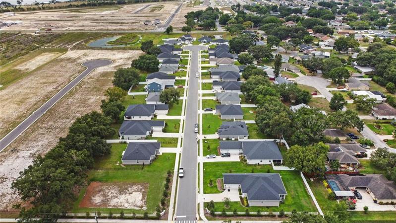Drone view of the community of Magnolia Estates. A lovely place to call home ....