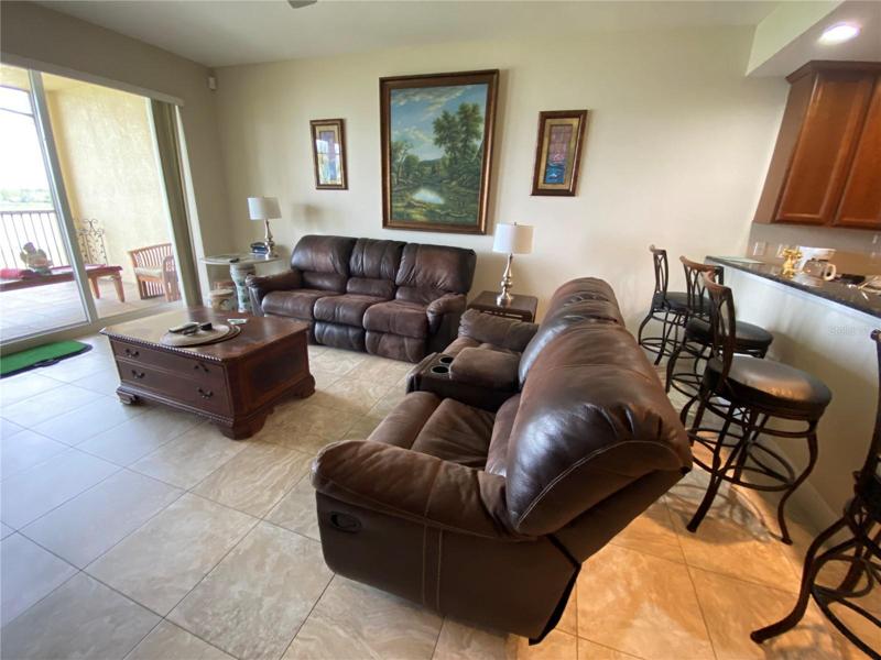 Great room with TV, Sofa