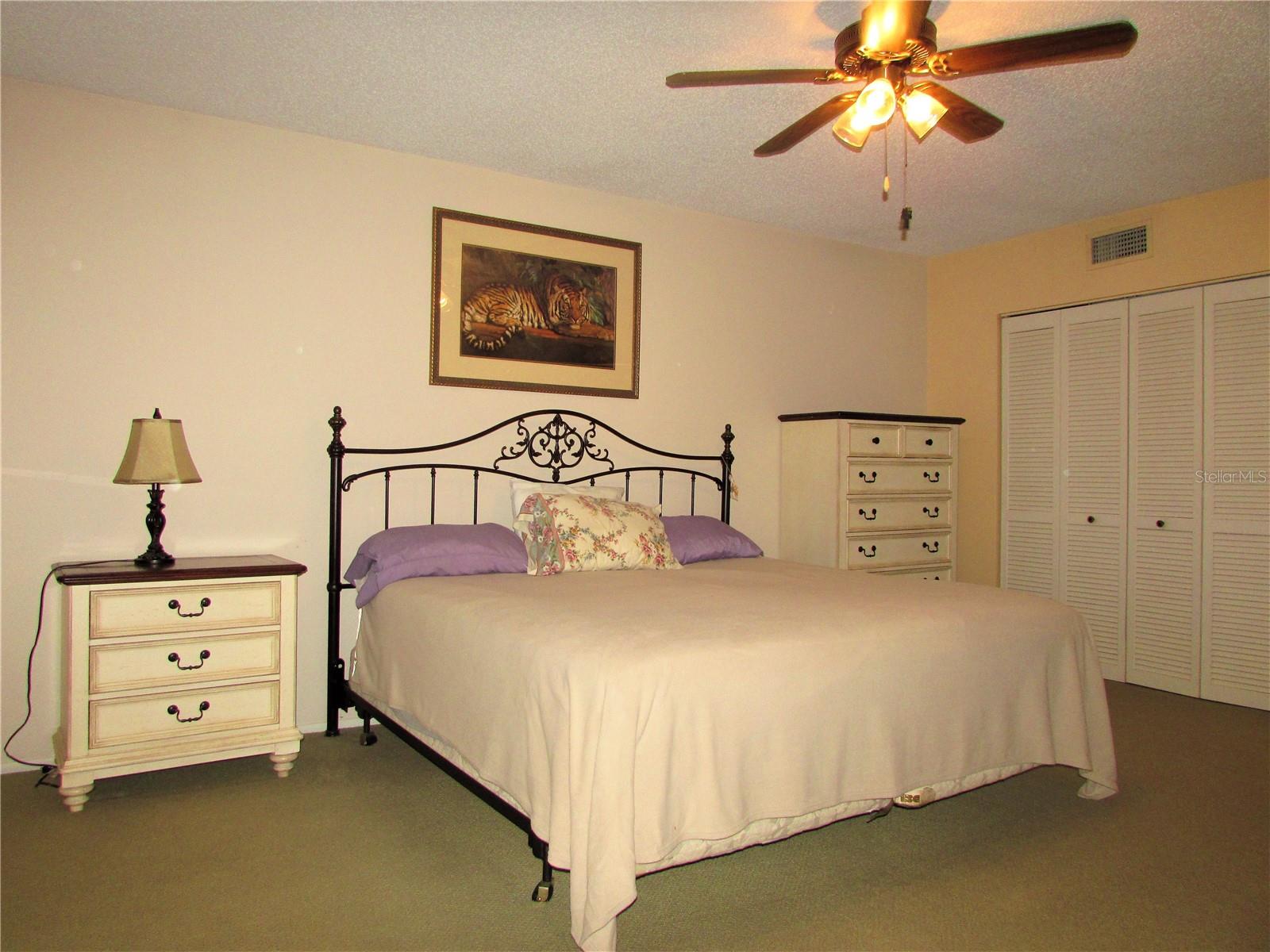 Primary Bedroom is large
