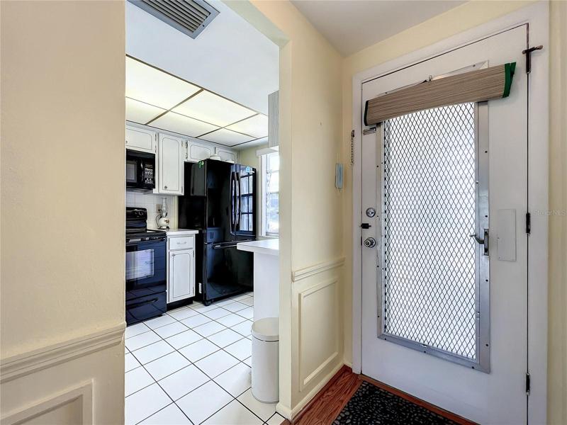 Entrance of unit