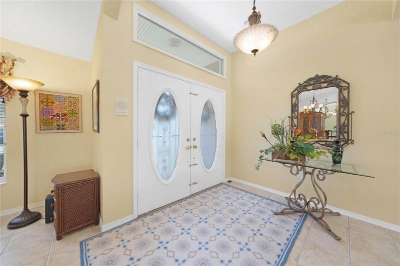 Double door entry welcomes you to this meticulously maintained home.