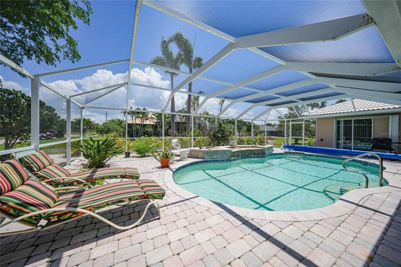 Plenty of room around your pool to sun and swim.
