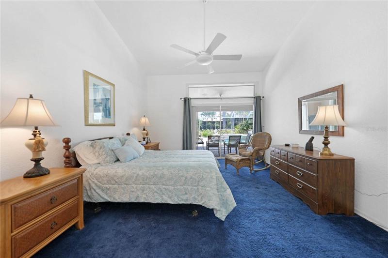 Master features two ample closets. 