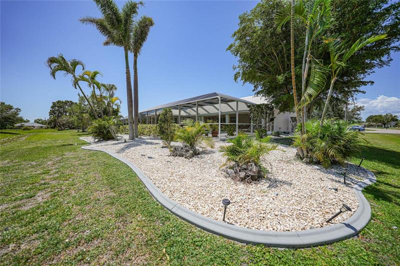Landscaping add a perfect divider between homes.