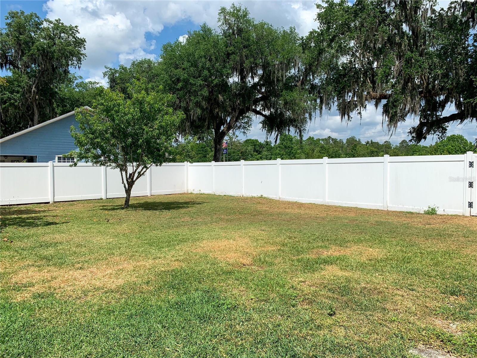 Over 1/2 acre Fenced