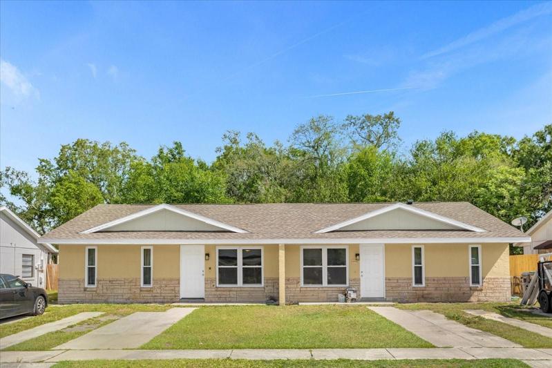 Front view of duplex