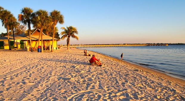 Beach at the Cape Coral Yacht &amp; Beach Club.