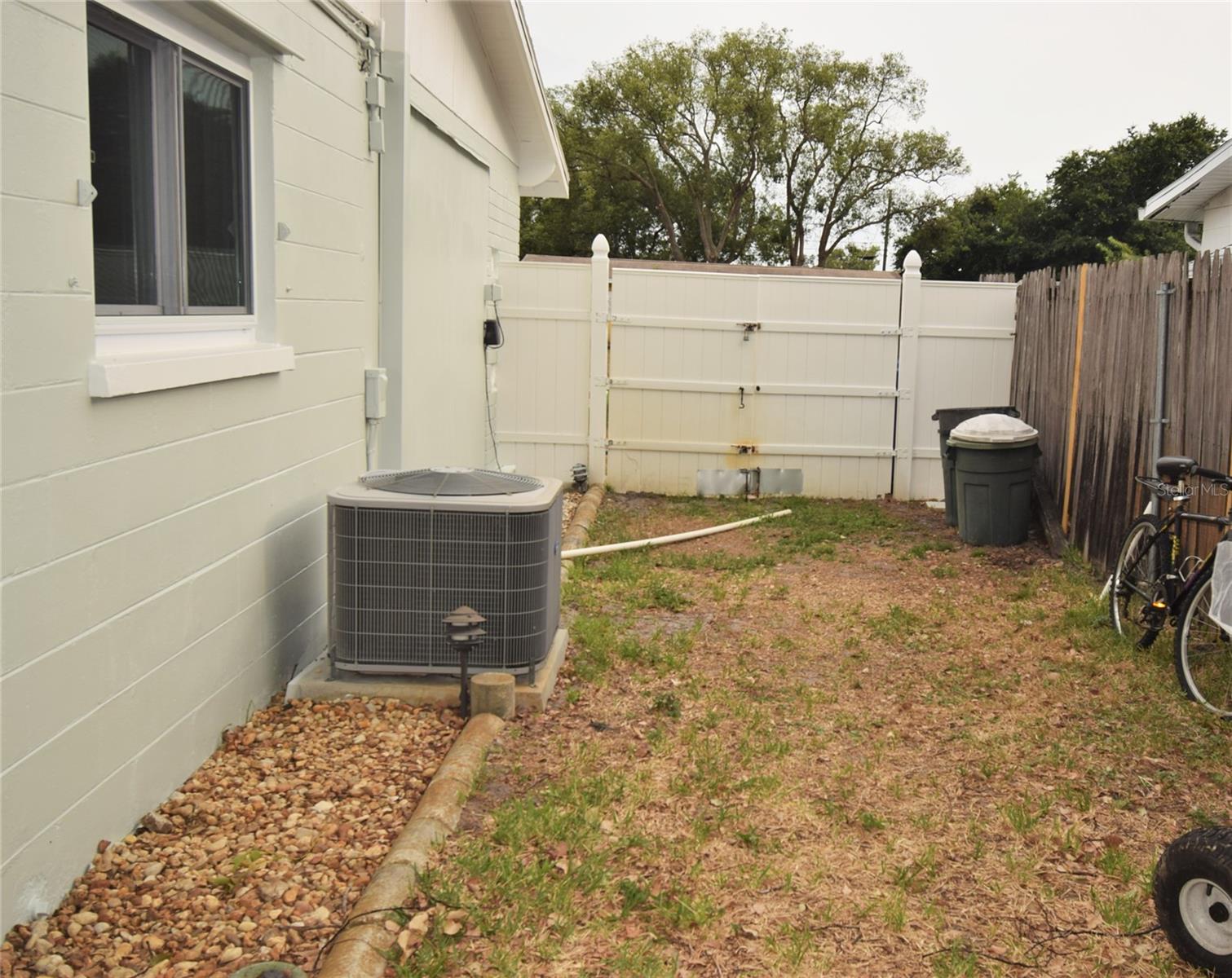 West side yard