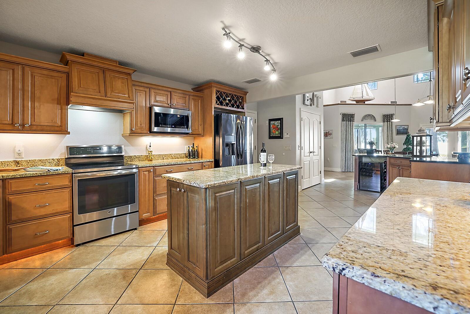 Kitchen with Stone Countertops