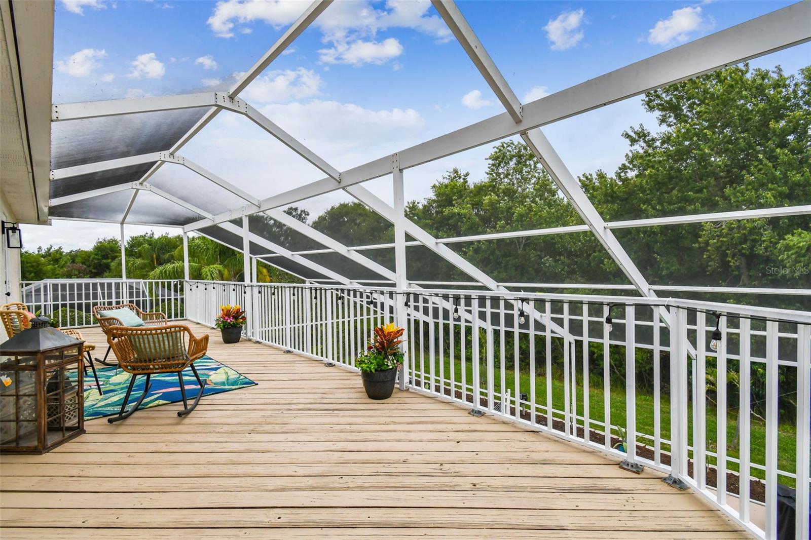 Back deck from second bedroom private door.